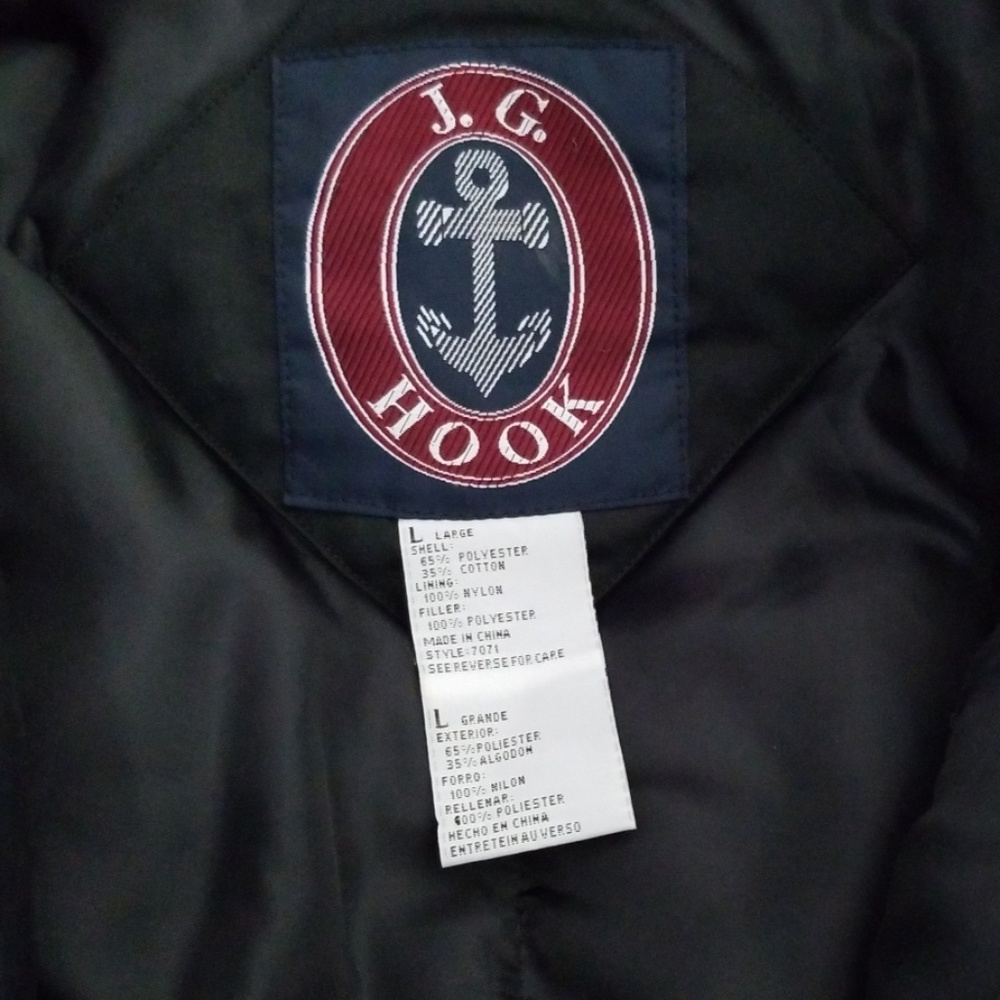 Men's J. G. Hook Coat with Hood Size Large - Picture 3 of 7